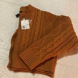 Forever 21 Brown Off-the-Shoulder Sweater